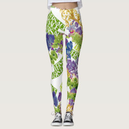 Mönster Leggings i Versace Blommigt Färg Collectio