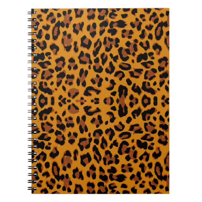 Mönster leopards hudbakgrund anteckningsbok (Framsidan)