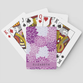 Mönster, Lila Dahlia, ditt namn Casinokort