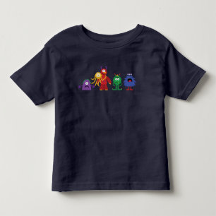 Monster Line småbarn marinblå T Tee Shirt