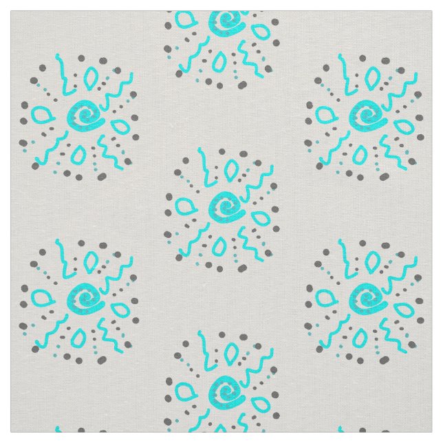 mönster ljusblå tyg (Prov)