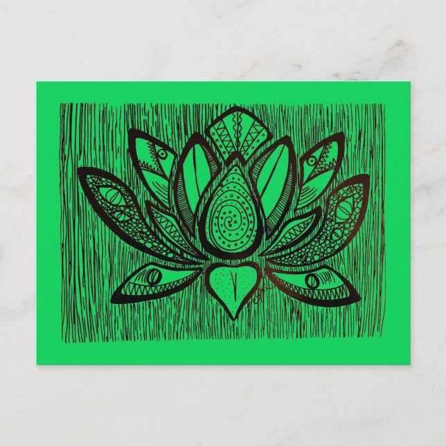 "Monster Lotus" vykort (Framsida)