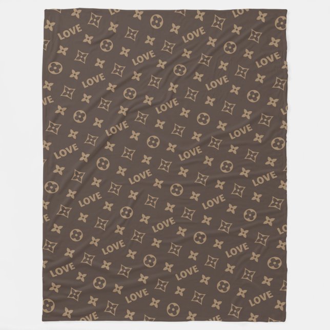Mönster Louis Vuitton Fleecefilt (Framsidan)