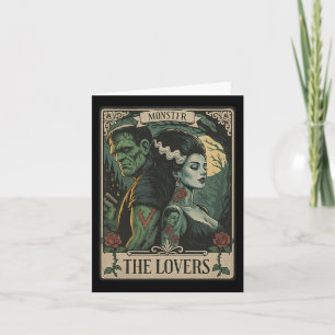 Monster Lovers Tarot Card Goth Franksenstein Hall Kort