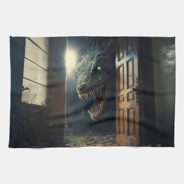 Monster lurk kökshandduk (Horisontell)