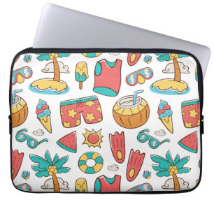 mönster lustig sommarsemester laptop fodral