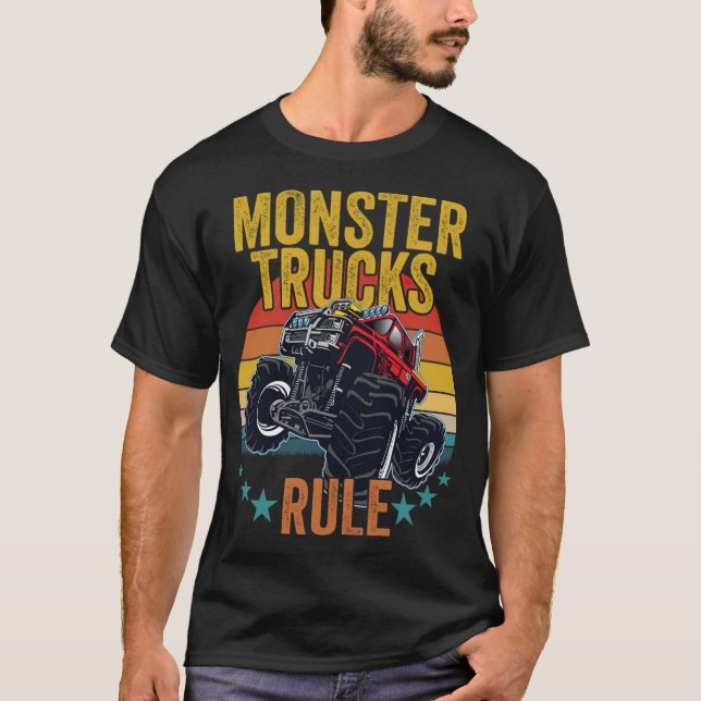Monster, lustigt gris ger medling t shirt (Framsida)