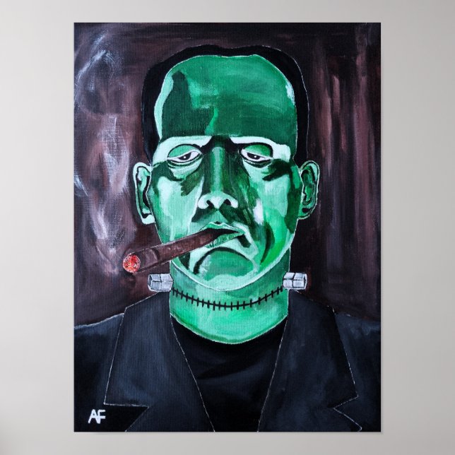 Monster-målningen av Alfred Fox Poster (Framsidan)