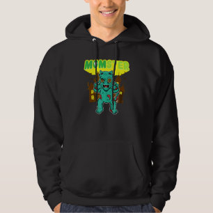 Monster Mamma Monster Mamma Skräck Halloween Mamma Hoodie