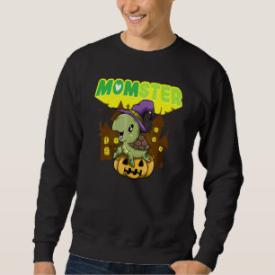 Monster Mamma Monster Mamma Skräck Halloween Mamma Lång Ärmad Tröja