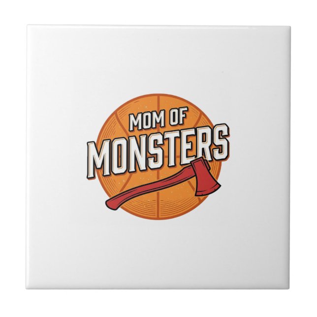 Monster Mammas Vintage Basket Mammas Design_1 Kakelplatta (Framsidan)