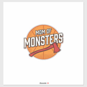 Monster Mammas Vintage Basket Mammas Design_1 Klistermärken