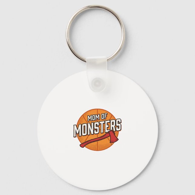 Monster Mammas Vintage Basket Mammas Design_1 Nyckelring (Framsida)