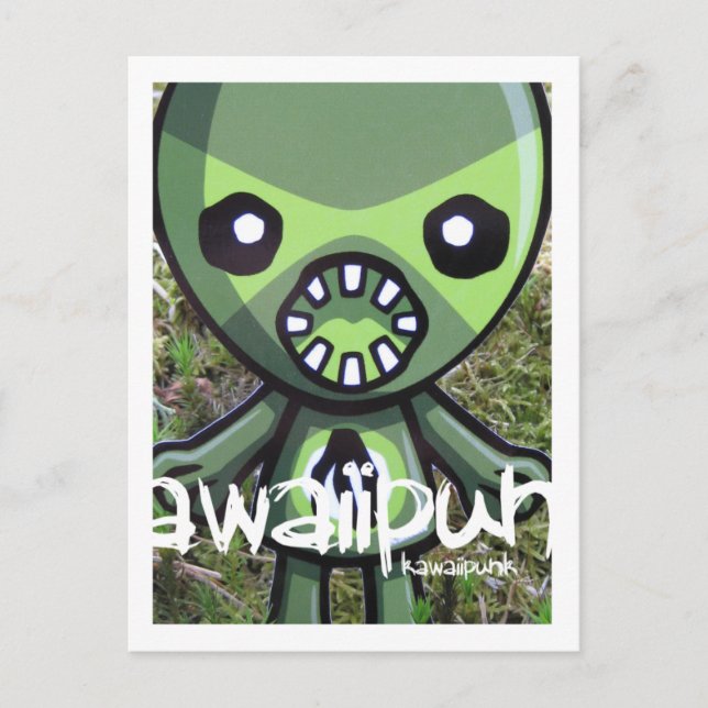 Monster Mascot Vykort (Framsida)