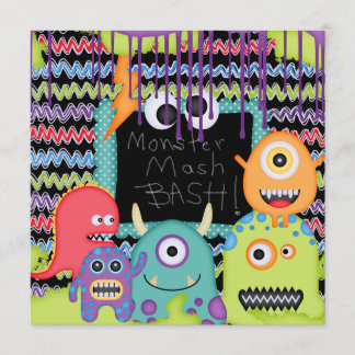 Monster Mash Bash Birthday-inbjudan Inbjudningar