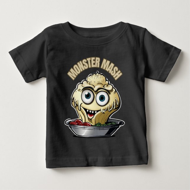 Monster Mash Cute Musical Halloween T Shirt (Framsida)