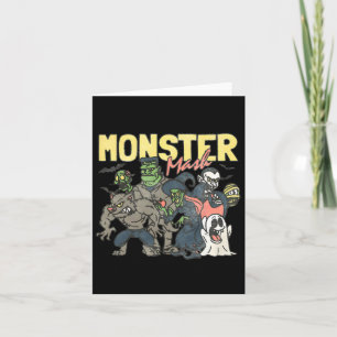 Monster Mash Gott Halloween SkräckSäsong Bus eller Kort