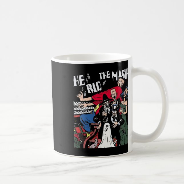 Monster Mash Halloween Ghoul Ghost Kaffemugg (Höger)