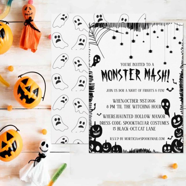 Monster Mash Halloween Kostymfest Inbjudan (Skapare uppladdad)