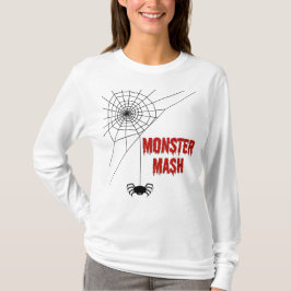 Monster Mash Halloween Spiderweb T Shirt
