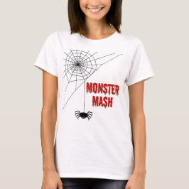 Monster Mash Halloween Spiderweb T Shirt
