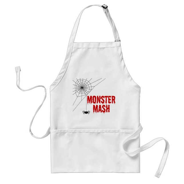 Monster Mash Halloween-Spindelnät Förkläde (Framsidan)