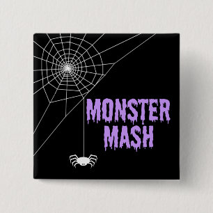 Monster Mash Halloween-Spindelnät Knapp