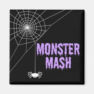 Monster Mash Halloween-Spindelnät Magnet