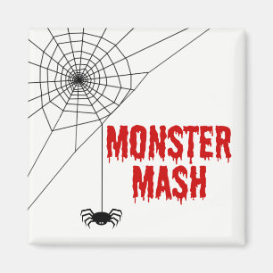 Monster Mash Halloween-Spindelnät Magnet