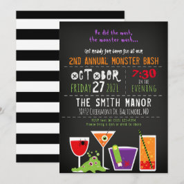 Monster Mash Halloween Sprit Party bjudan Inbjudningar