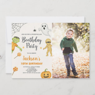 Monster Mash Kids Halloween Birthday-inbjudan Inbjudningar