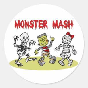 Monster Mash-klistermärken Runt Klistermärke