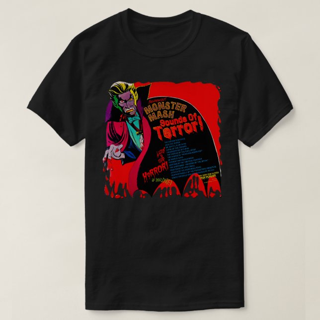 MONSTER MASH Ljud of Terror 1974 T Shirt (Design framsida)