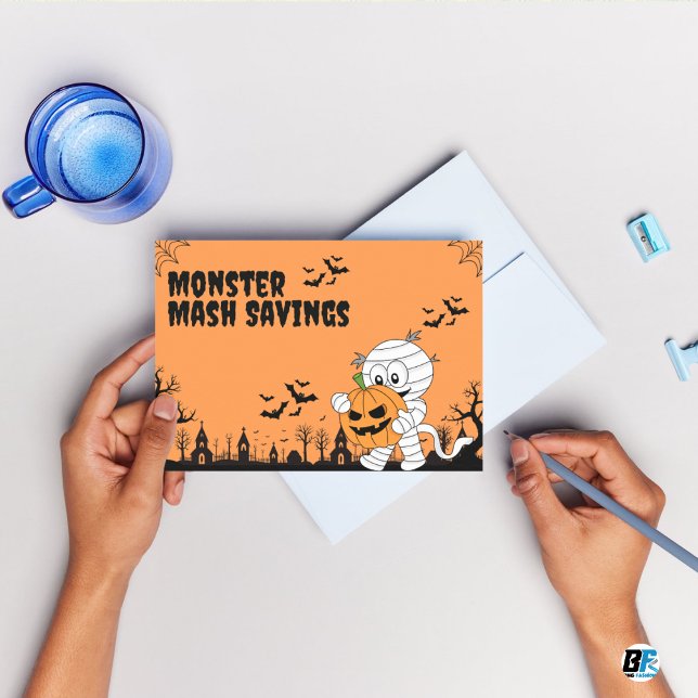 Monster Mash Saving - Happy halloween Vykort (#HalloweenTime)