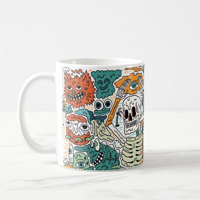 Monster Mash-Up Kaffemugg (Vänster)
