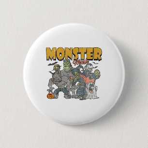 Monster Mash Vintage Ghost Halloween Funny Knapp