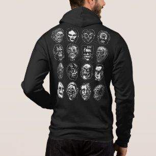 Monster Mask Art hoodie - endast svart T Shirt