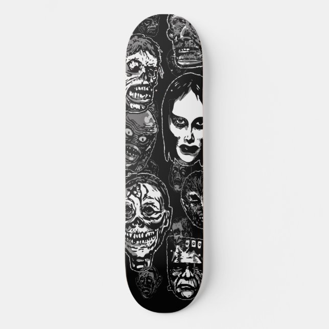 Monster Masks Skateboard Deck - Konkurrensmönster (Framsida)