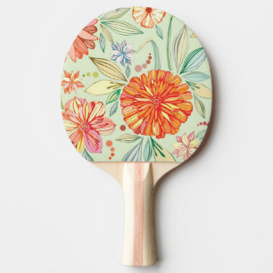 Mönster med asters pingisracket