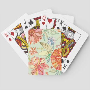 Mönster med asters spel kort