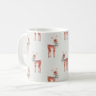Mönster med Baby Hjort 1 Kaffemugg