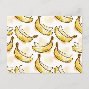Mönster med banan vykort