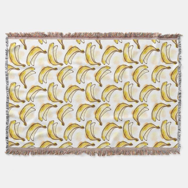 Mönster med bananen filt (Framsidan)