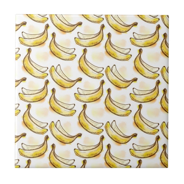 Mönster med bananen kakelplatta (Framsidan)