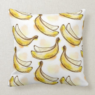 Mönster med bananen kudde