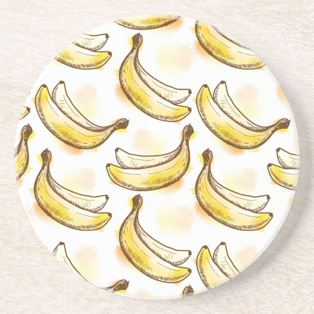 Mönster med bananen underlägg sandsten (Framsidan)