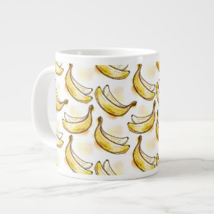 Mönster med bananer jumbo mugg