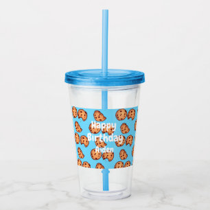 Mönster med chokladchipskakor take away mugg