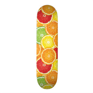 Mönster med citrusfrukter old school skateboard bräda 18 cm