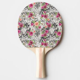 Mönster med djura tryck pingisracket